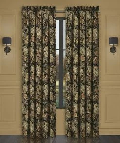 Five Queens Court Stefania 84" Set Of 2 Window Curtain Panels