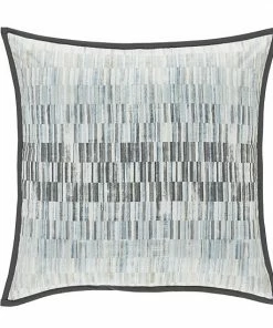 Five Queens Court Fulton Square Throw Pillow Blue