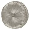 Five Queens Court Tufted Round Throw Pillow Silver 2 Five Queens Court Tufted Round Throw Pillow Silver -J. Queen New York shop unnamed file 1010