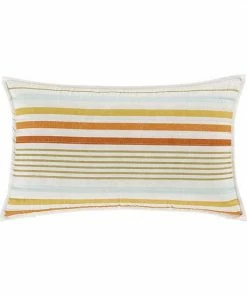 Five Queens Court Rebecca Coral Quilted Boudoir Decorative Throw Pillow