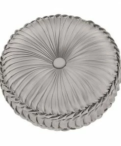 Five Queens Court Rachel Tufted Round Decorative Throw Pillow