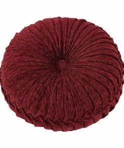 Five Queens Court Tamera Tufted Round Decorative Throw Pillow
