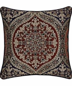 Five Queens Court Tamera 20" Square Decorative Throw Pillow