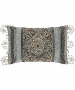 Five Queens Court Paulina Stone Boudoir Decorative Throw Pillow