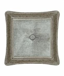 Five Queens Court Paulina Stone 16" Square Decorative Throw Pillow