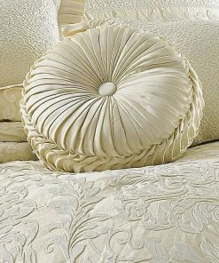 Five Queens Court Maddison Tufted Round Decorative Throw Pillow -J. Queen New York shop unnamed file 1232