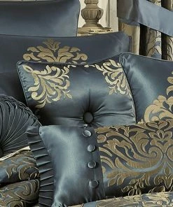 Five Queens Court Carla Azure 18" Square Decorative Throw Pillow -J. Queen New York shop unnamed file 1259