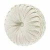 Five Queens Court Othello Cream Tufted Round Decorative Throw Pillow -J. Queen New York shop unnamed file 1271