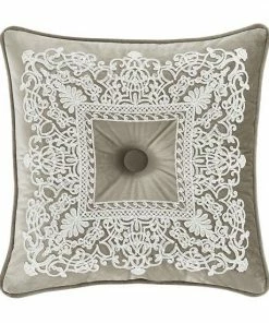Five Queens Court Othello Linen 18" Square Decorative Throw Pillow