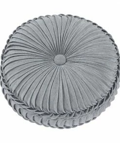 Five Queens Court Angelo Spa Tufted Round Decorative Throw Pillow