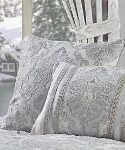 Five Queens Court Icy Bay Powder Blue 20" Square Decorative Throw Pillow -J. Queen New York shop unnamed file 1308