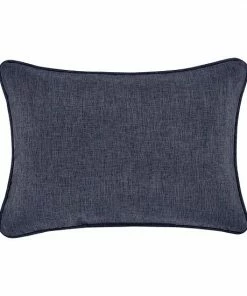 Five Queens Court Shelburne Indigo Boudoir Decorative Throw Pillow -J. Queen New York shop unnamed file 1344