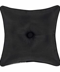 Five Queens Court Silverstone Silver 18" Square Decorative Throw Pillow -J. Queen New York shop unnamed file 1390