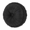 Five Queens Court Silverstone Black Tufted Round Decorative Throw Pillow -J. Queen New York shop unnamed file 1391