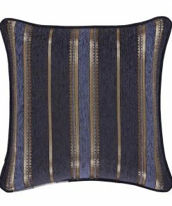 Five Queens Court Woodstock Indigo 20" Square Decorative Throw Pillow -J. Queen New York shop unnamed file 1397