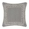 Five Queens Court Houston Charcoal 18" Square Decorative Throw Pillow -J. Queen New York shop unnamed file 1408