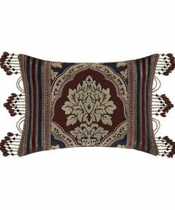 Five Queens Court Middleton Red Boudoir Decorative Throw Pillow