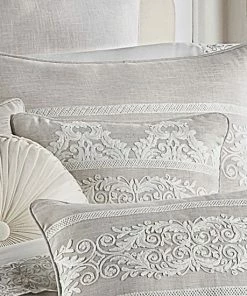 Five Queens Court Maryanne Beige 18" Square Decorative Throw Pillow -J. Queen New York shop unnamed file 1425