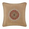 Five Queens Court Teller Beige 18" Square Decorative Throw Pillow -J. Queen New York shop unnamed file 1433