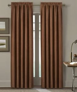 Five Queens Court Tatum Gold 2-pack Window Curtain Set
