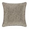 Five Queens Court Calgary Taupe 20" Square Decorative Throw Pillow