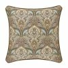 Five Queens Court Vivianna Turquoise 20" Square Decorative Throw Pillow -J. Queen New York shop unnamed file 1456