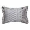 Five Queens Court Lafayette Silver Boudoir Decorative Throw Pillow -J. Queen New York shop unnamed file 1462