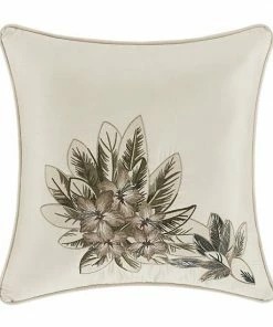 Five Queens Court Pamela Ivory Throw Pillow