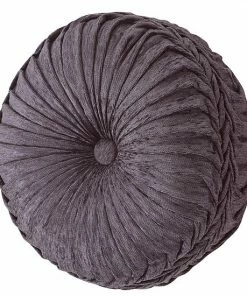 Five Queens Court Dominique Tufted Round Throw Pillow