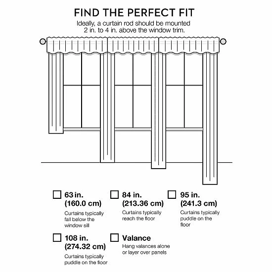 Five Queens Court 2-pack Mackay Window Curtain 4 Five Queens Court 2-pack Mackay Window Curtain - Image 2