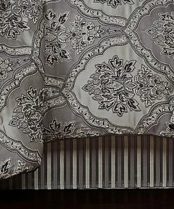 Five Queens Court Silverstone Silver Comforter Set With Shams 8 Five Queens Court Silverstone Silver Comforter Set With Shams -J. Queen New York shop unnamed file 1619