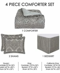 Five Queens Court Silverstone Silver Comforter Set With Shams 9 Five Queens Court Silverstone Silver Comforter Set With Shams -J. Queen New York shop unnamed file 1620