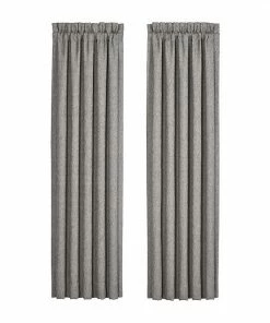 Five Queens Court Genesis Charcoal 2-pack Window Curtains -J. Queen New York shop unnamed file 1671