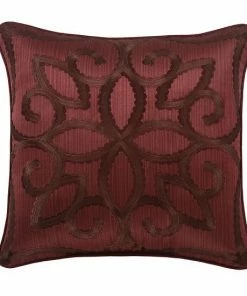 Five Queens Court Chianti 18" Square Embellished Pillow