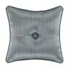 Five Queens Court Nadine Blue 16" Square Decorative Throw Pillow -J. Queen New York shop unnamed file 1708