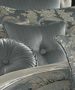 Five Queens Court Nadine Blue 16" Square Decorative Throw Pillow -J. Queen New York shop unnamed file 1710