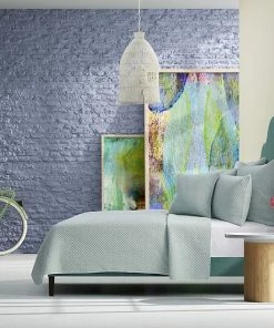 Five Queens Court Evan Sea Foam Quilt Set With Shams