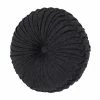 Five Queens Court Jeremy Black Tufted Round Decorative Throw Pillow -J. Queen New York shop unnamed file 215