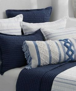 Five Queens Court Pine Beach Coverlet Or Sham Blue -J. Queen New York shop unnamed file 222