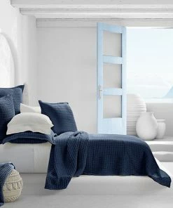 Five Queens Court Pine Beach Coverlet Or Sham Blue -J. Queen New York shop unnamed file 224