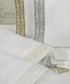 Five Queens Court Makayla Sheet Set Or Pillowcase Set Gold 13 Five Queens Court Makayla Sheet Set Or Pillowcase Set Gold -J. Queen New York shop unnamed file 244