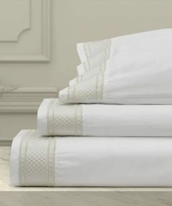 Five Queens Court Montefiore Sheet Set Or Pillowcase Set Gold -J. Queen New York shop unnamed file 251
