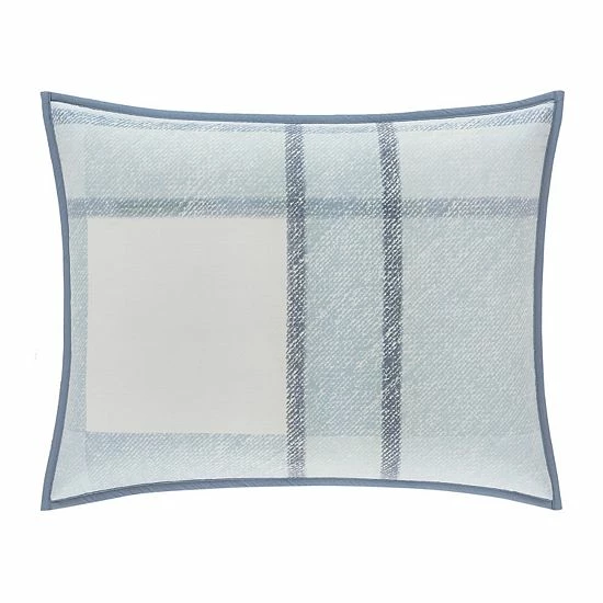 Five Queens Court Langdon Blue Sham 3 Five Queens Court Langdon Blue Sham