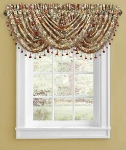 Five Queens Court August Multi Window Waterfall Valance
