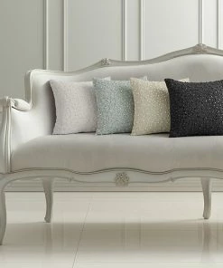 Five Queens Court Beaded Decorative Throw Pillow White -J. Queen New York shop unnamed file 419