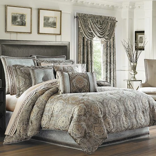 Five Queens Court Paulina Stone Comforter Set With Shams 3 Five Queens Court Paulina Stone Comforter Set With Shams