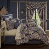 Five Queens Court Woodstock Indigo Comforter Set With Shams -J. Queen New York shop unnamed file 516