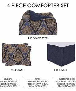 Five Queens Court Woodstock Indigo Comforter Set With Shams 8 Five Queens Court Woodstock Indigo Comforter Set With Shams -J. Queen New York shop unnamed file 518