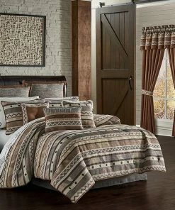 Five Queens Court Tatum Linen Comforter Set With Shams