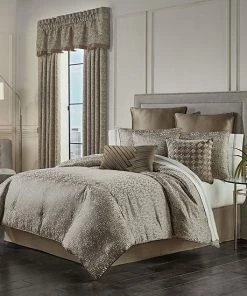 Five Queens Court Calgary Taupe Comforter Set With Shams